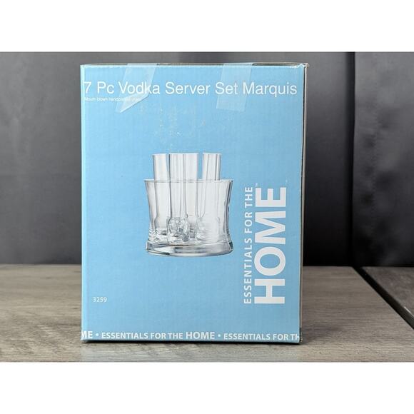 Crystal Vodka Glass Shot Set Service for 6 Colony Glass Handmade in Turkey 4.5in - Picture 2 of 4